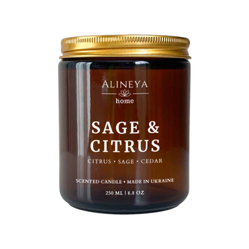 Cвічка Sage & Citrus [Шавлія - Цитрус] sage-citrus-candle-100 фото