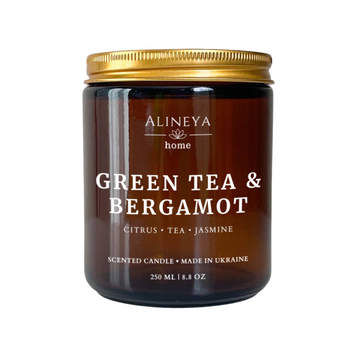 Cвічка Green tea & Bergamot [Зелений чай - Бергамот] green-tea-bergamot-candle-100 фото