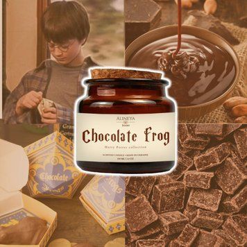 Cвічка Chocolate frog (натхненно магічним Всесвітом) chocolate-frog-candle-100 фото