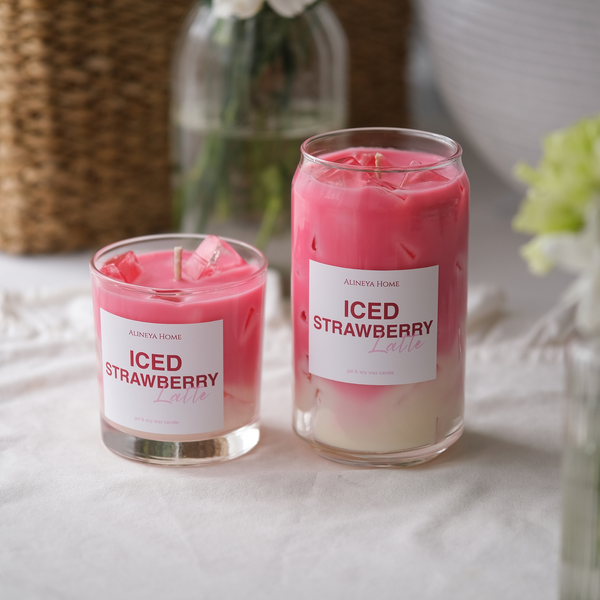 Свічка Iced Strawberry Latte [Холодне полуничне латте], 200 мл strawberry-latte-candle-200 фото